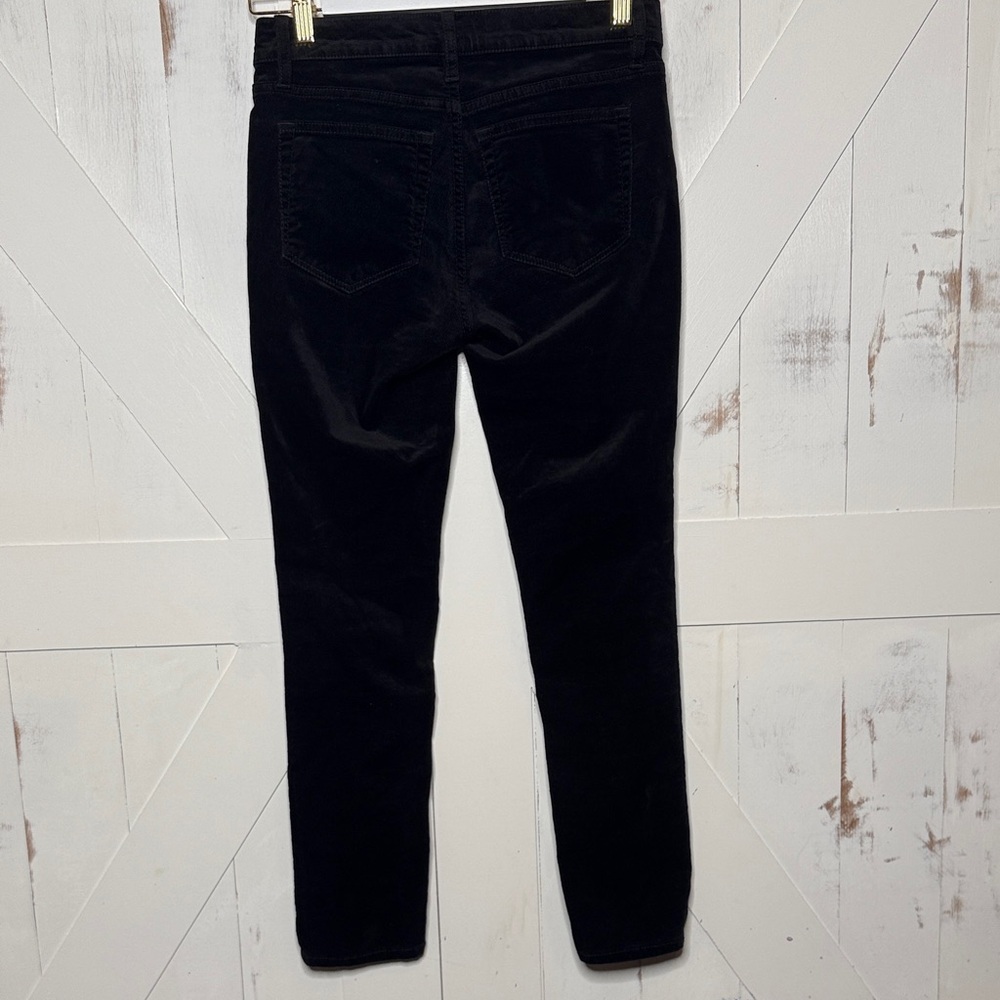 LOFT Black Velvet Slim Fit Pants - Picture 15 of 16